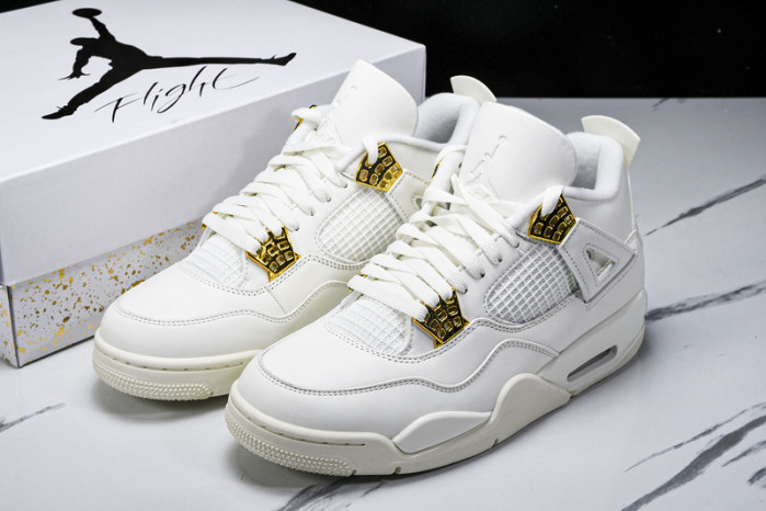 KICKWHO Jordan 4 Retro Metallic Gold AQ9129-170