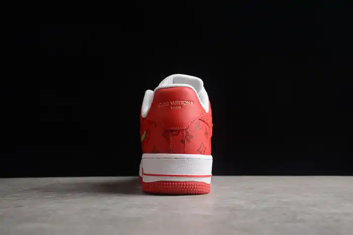 Reps LY Louis Vuitton Nike Air Force 1 Low By Virgil Abloh White Red LD 0232