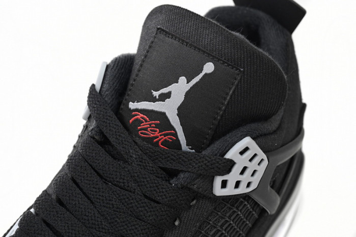 TB Air Jordan 4 Black Canvas DH7138-006