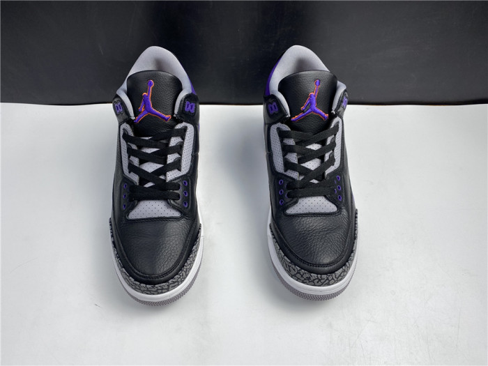 TB Air Jordan 3 Retro Black Court Purple CT8532 050