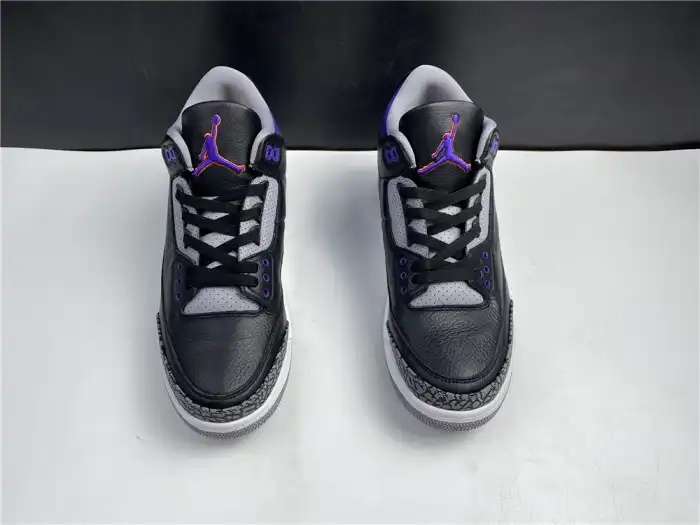 Cheap reps HYPE Air Jordan 3 Retro Black Court Purple CT8532 050