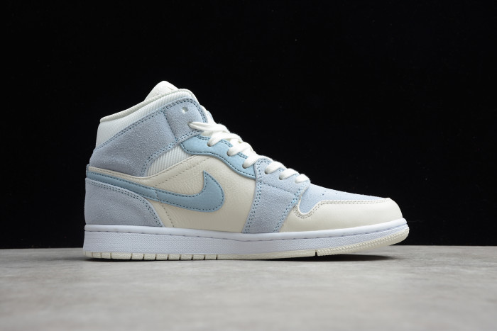 TB Air Jordan 1 Mid Mixed Textures Blue DA4666-100