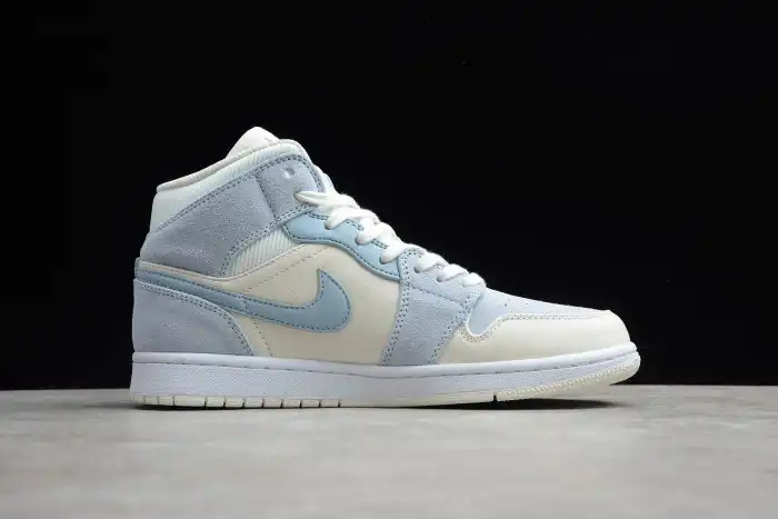 Affordable Air Jordan 1 Mid Mixed Textures Blue DA4666-100