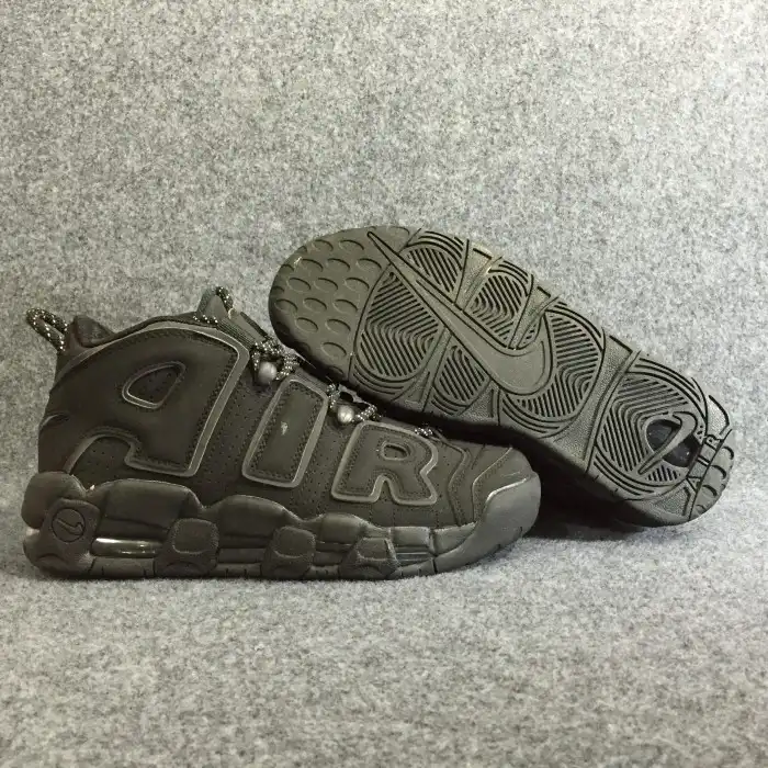 Reps LY Nike Air More Uptempo Triple Black Reflective 414962-004