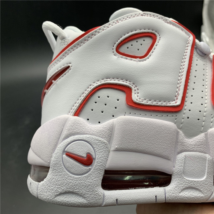 TB Nike Air More Uptempo White Varsity Red Outline 415082-108