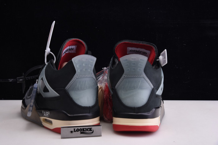 TB Off White x Air Jordan 4 Retro Bred CV9388-001