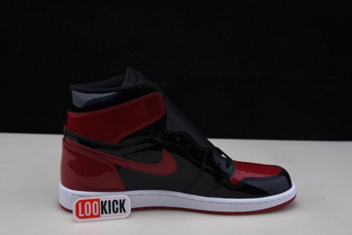 TB Air Jordan 1 High OG Bred Patent 555088-063