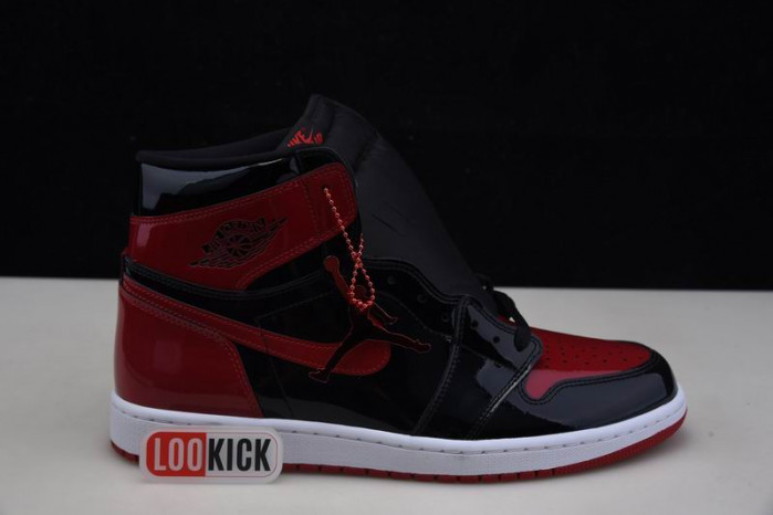 TB Air Jordan 1 High OG Bred Patent 555088-063