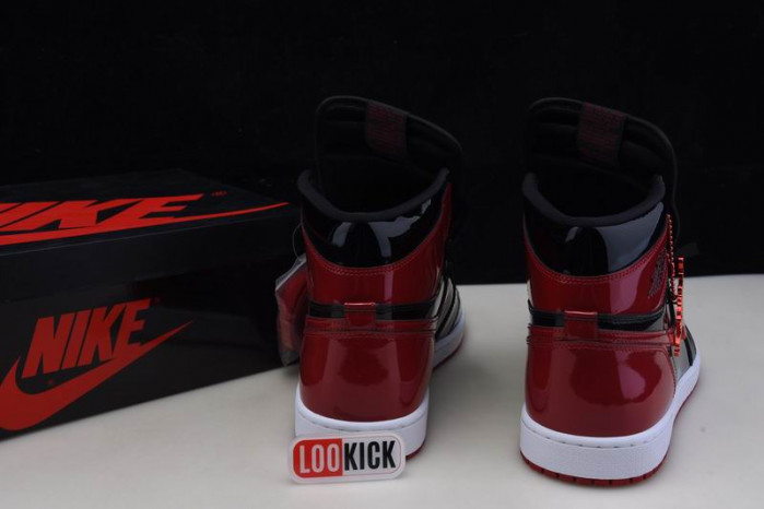 TB Air Jordan 1 High OG Bred Patent 555088-063