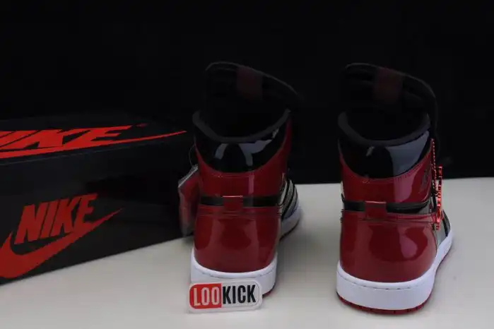 Kick Theory Air Jordan 1 High OG Bred Patent 555088-063