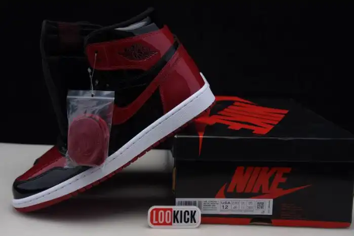 Cheap Air Jordan 1 High OG Bred Patent 555088-063