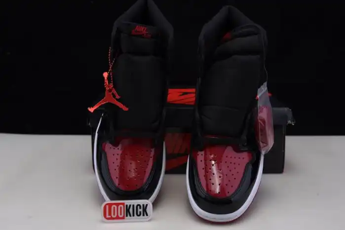 Bmlin Shoes Air Jordan 1 High OG Bred Patent 555088-063