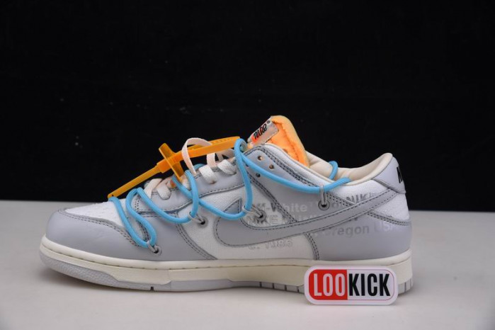 TB OFF-WHITE X NIKE SB DUNK LOW OW WHITE GREY BLUE DM1602-115