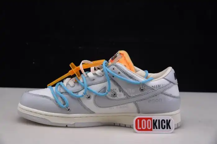 Rep LY OFF-WHITE X NIKE SB DUNK LOW OW WHITE GREY BLUE DM1602-115