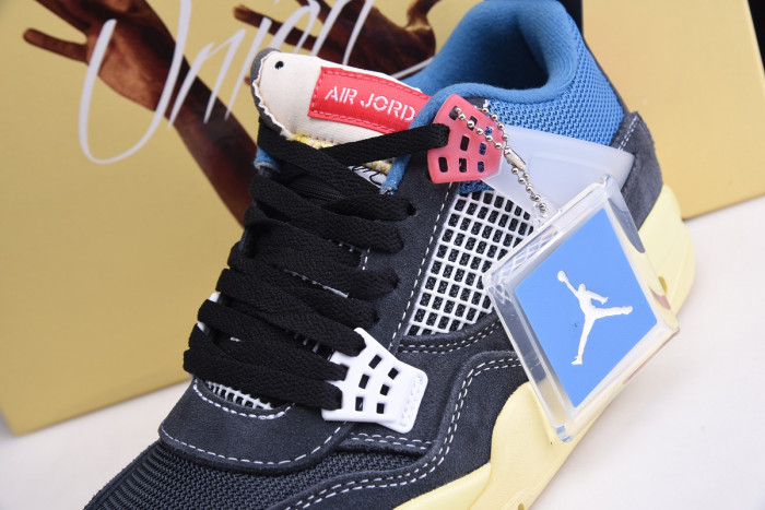 KICKWHO AIR JORDAN 4 RETRO UNION OFF NOIR DC9533-001