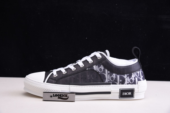 TB DR B23 Low Top Oblique Sneaker Black & White