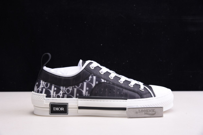 TB DR B23 Low Top Oblique Sneaker Black & White