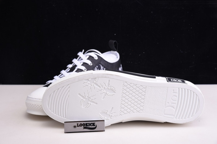 TB DR B23 Low Top Oblique Sneaker Black & White