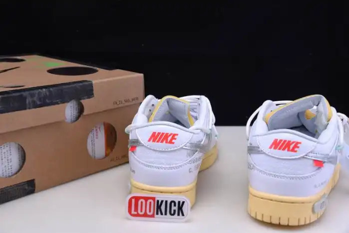 Rep LY Nike Dunk Low Off-White Lot 1 DM1602-127