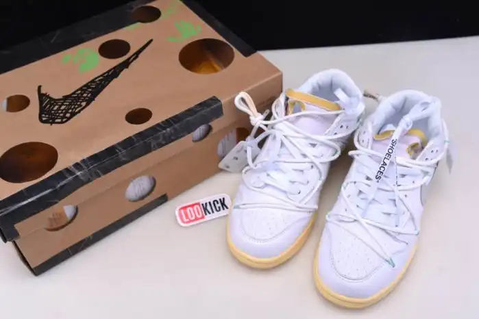 Rep LY Nike Dunk Low Off-White Lot 1 DM1602-127