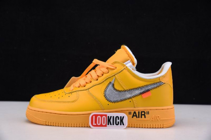 TB Nike Air Force 1 Low OFF-WHITE University Gold Metallic Silver DD1876-700