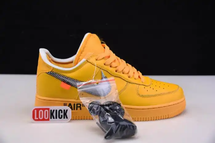 Reps LY Nike Air Force 1 Low OFF-WHITE University Gold Metallic Silver DD1876-700