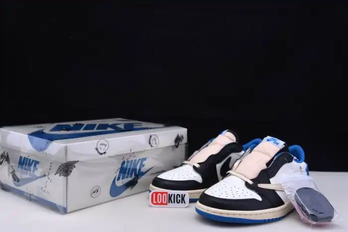 Bmlin Fragment Design x Travis Scott x Air Jordan 1 Retro Low DM7866-140