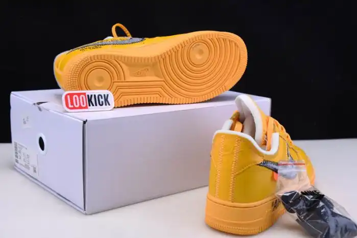 Reps LY Nike Air Force 1 Low OFF-WHITE University Gold Metallic Silver DD1876-700