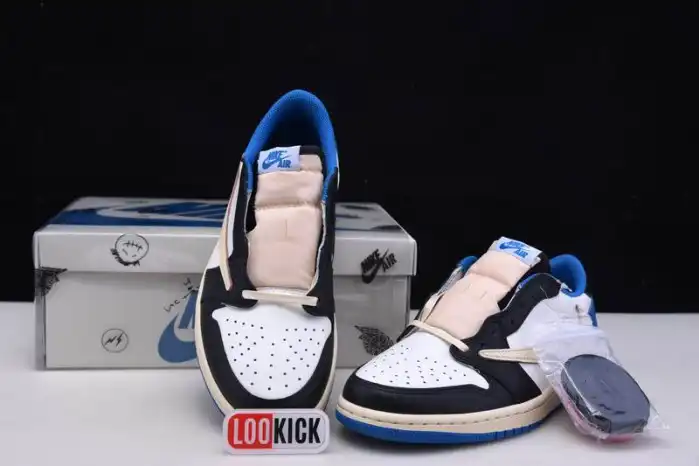 Kicked Out Shoe Store Fragment Design x Travis Scott x Air Jordan 1 Retro Low DM7866-140