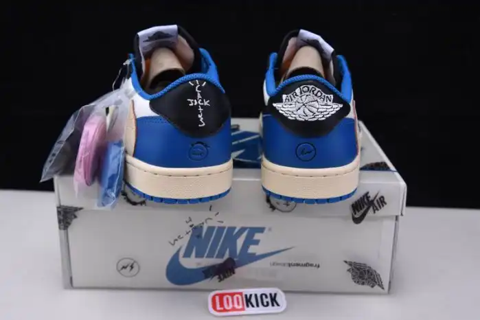 Kicked Out Shoe Store Fragment Design x Travis Scott x Air Jordan 1 Retro Low DM7866-140