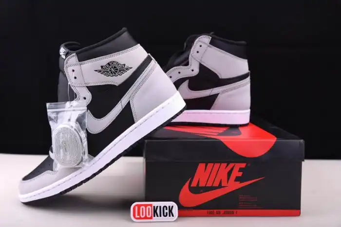 Kick Theory Air Jordan 1 Retro High Black White Light Smoke Grey 555088-035