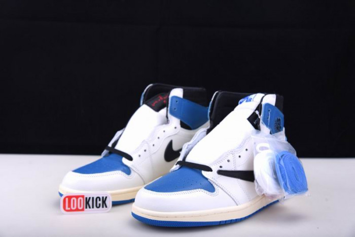 TB Air Jordan 1 Travis Scott Blue and White DH3227-105