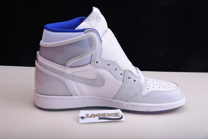 TB Air Jordan 1 Retro High Zoom White Racer Blue CK6637-104