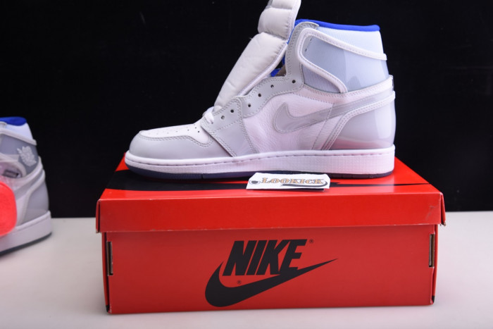 TB Air Jordan 1 Retro High Zoom White Racer Blue CK6637-104