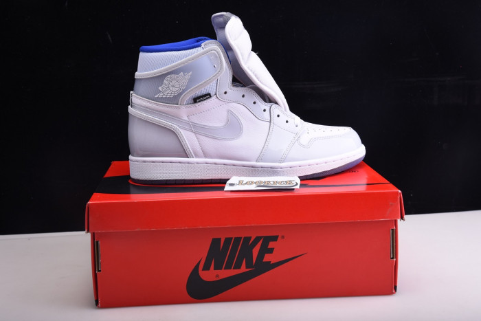 TB Air Jordan 1 Retro High Zoom White Racer Blue CK6637-104