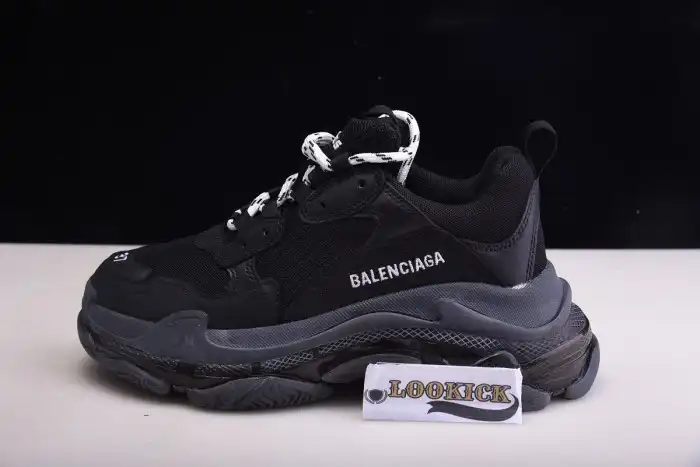 BLCG Wmns Triple S Trainer 'Black Clear Sole' 544351 W09O1 1000