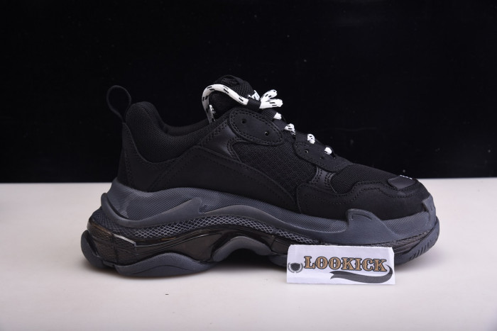 KICKWHO BLCG Wmns Triple S Trainer 'Black Clear Sole' 544351 W09O1 1000