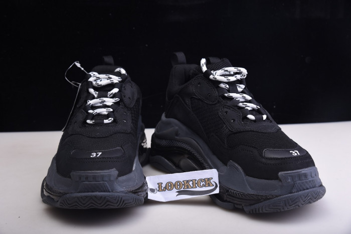 KICKWHO BLCG Wmns Triple S Trainer 'Black Clear Sole' 544351 W09O1 1000