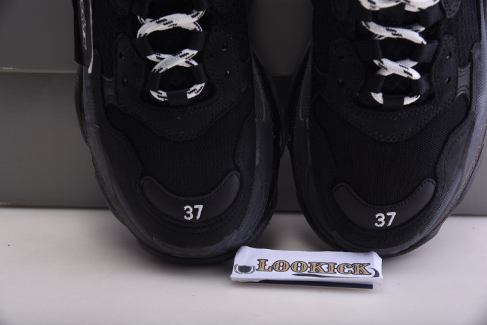 KICKWHO BLCG Wmns Triple S Trainer 'Black Clear Sole' 544351 W09O1 1000