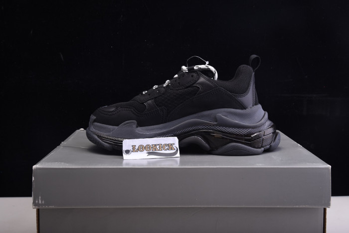 KICKWHO BLCG Wmns Triple S Trainer 'Black Clear Sole' 544351 W09O1 1000