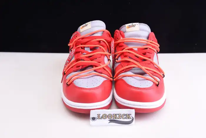 Bmlin OFF-WHITE x Dunk Low 'University Red' CT0856-600