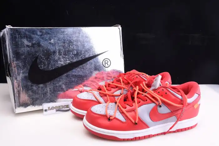 Bmlin OFF-WHITE x Dunk Low 'University Red' CT0856-600