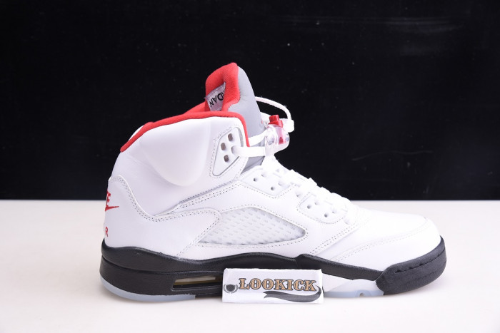 TB Air Jordan 5 Retro Fire Red Silver Tongue (2020) DA1911-102