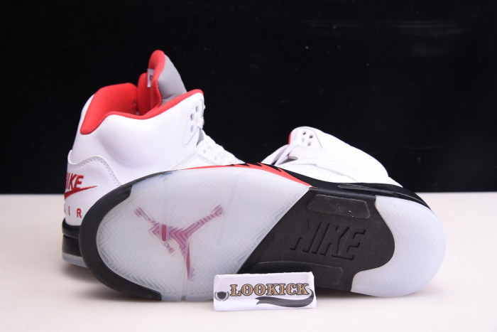 TB Air Jordan 5 Retro Fire Red Silver Tongue (2020) DA1911-102