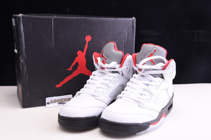 TB Air Jordan 5 Retro Fire Red Silver Tongue (2020) DA1911-102