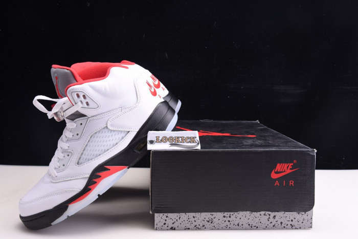 TB Air Jordan 5 Retro Fire Red Silver Tongue (2020) DA1911-102