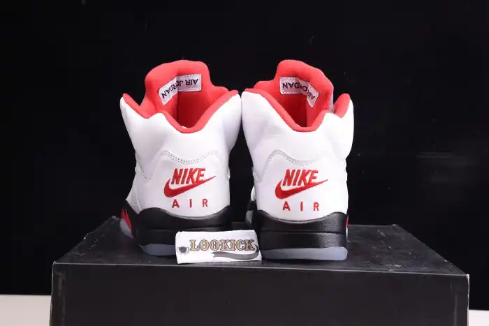 Bmlin Air Jordan 5 Retro Fire Red Silver Tongue (2020) DA1911-102