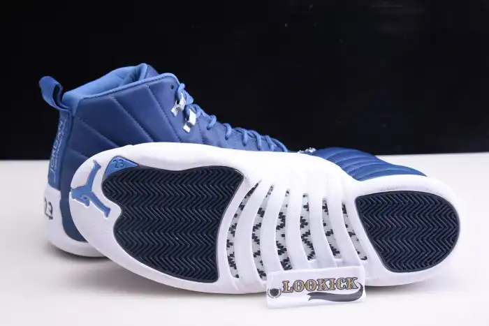 Cheap Air Jordan 12 Retro Stone Blue 130690-404