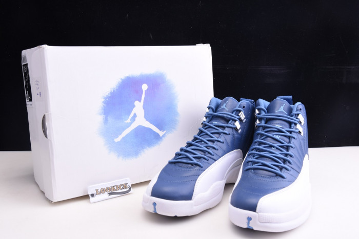 TB Air Jordan 12 Retro Stone Blue 130690-404