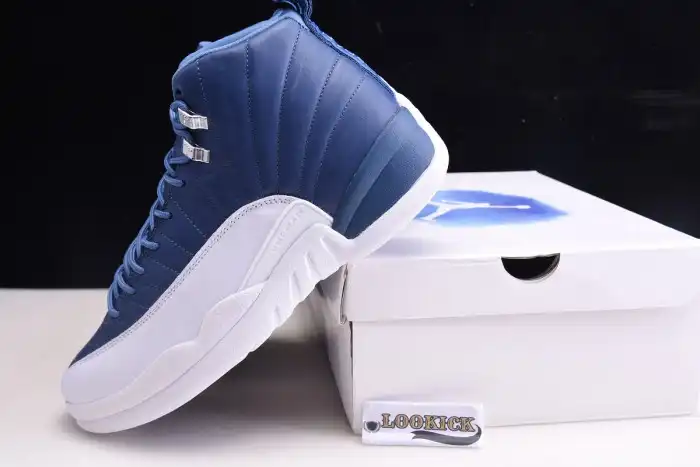 Cheap Air Jordan 12 Retro Stone Blue 130690-404